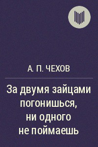 Книга За двумя зайцами погонишься, ни одного не поймаешь
